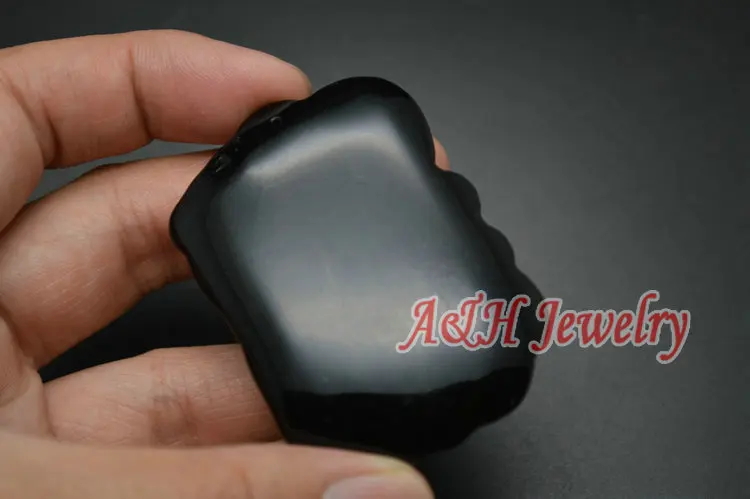 5 шт. натуральный черный обсидиан отлично вырезанный Кулон Слон Милые мужские и