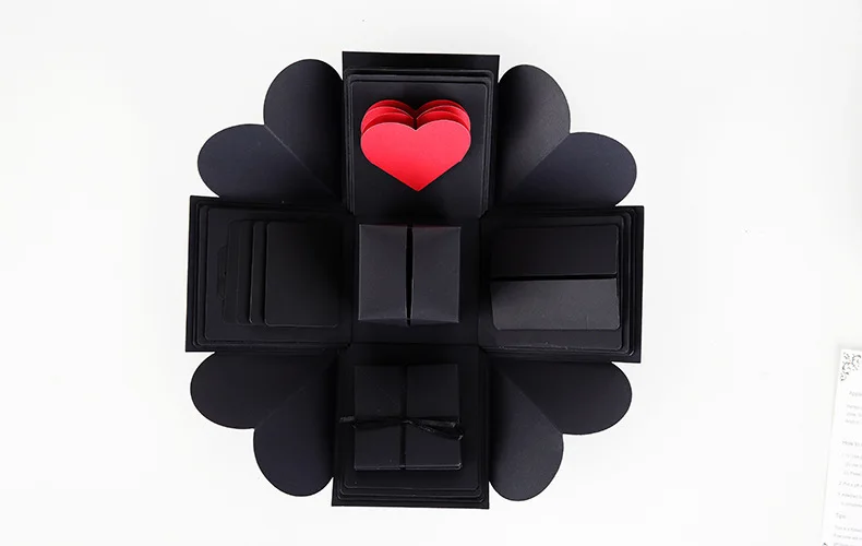 DIY Взрывная Подарочная коробка Suprise Love Подарочная коробка для дня рождения Свадебные украшения бумажная коробка скрапбук юбилей фотоальбом