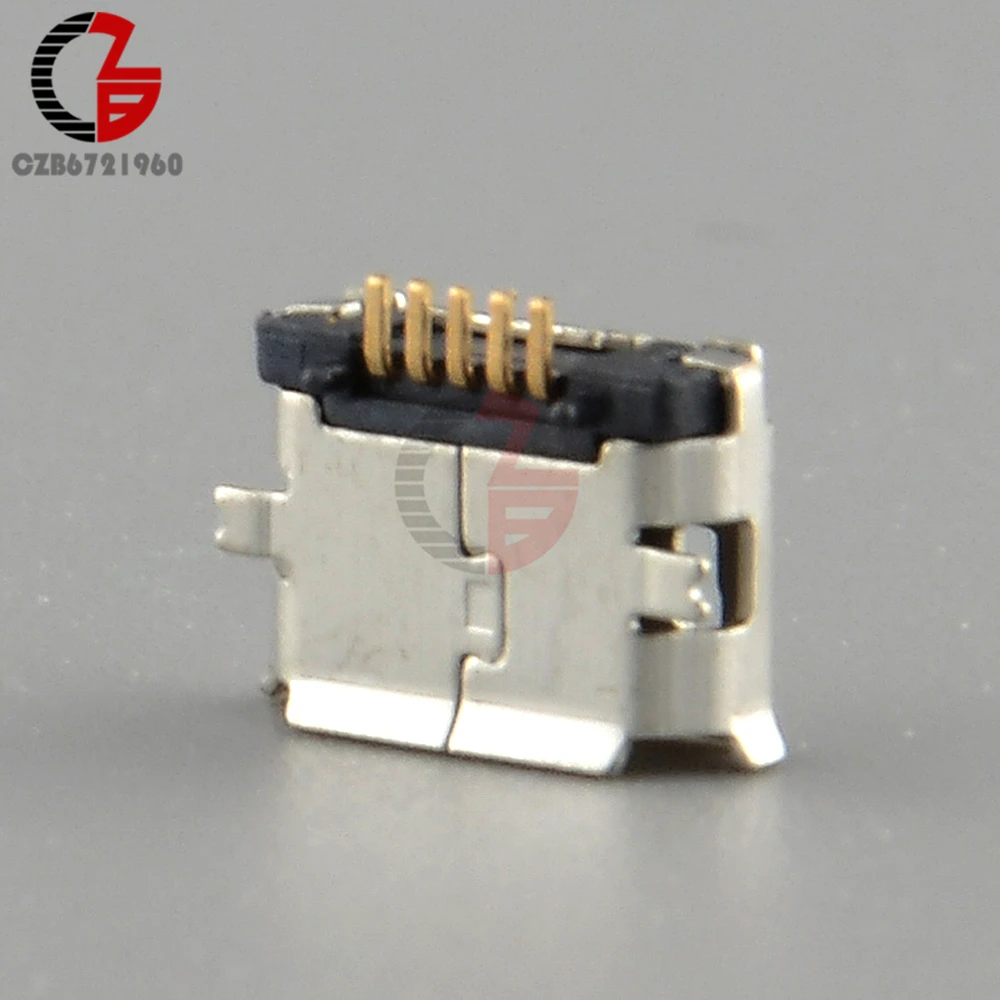 10 шт. Тип B Micro USB 5P 5-контактный Micro USB разъем 5 контактов Micro USB разъем DIY