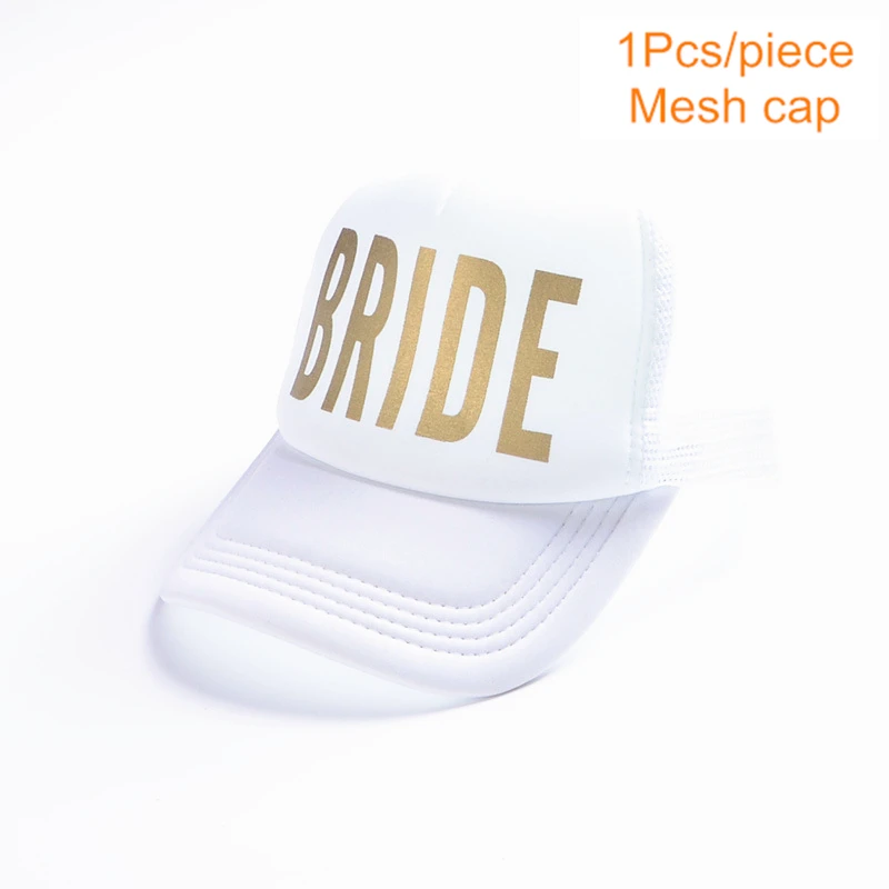 Gold BRIDE Невеста команда татуировки Бейсбол Кепки девичник вечерние шапка с надписью "Bride To Be" сделай сам "вечерние украшения на День святого Валентина свадебные украшения поставки, W - Цвет: Gold BRIDE