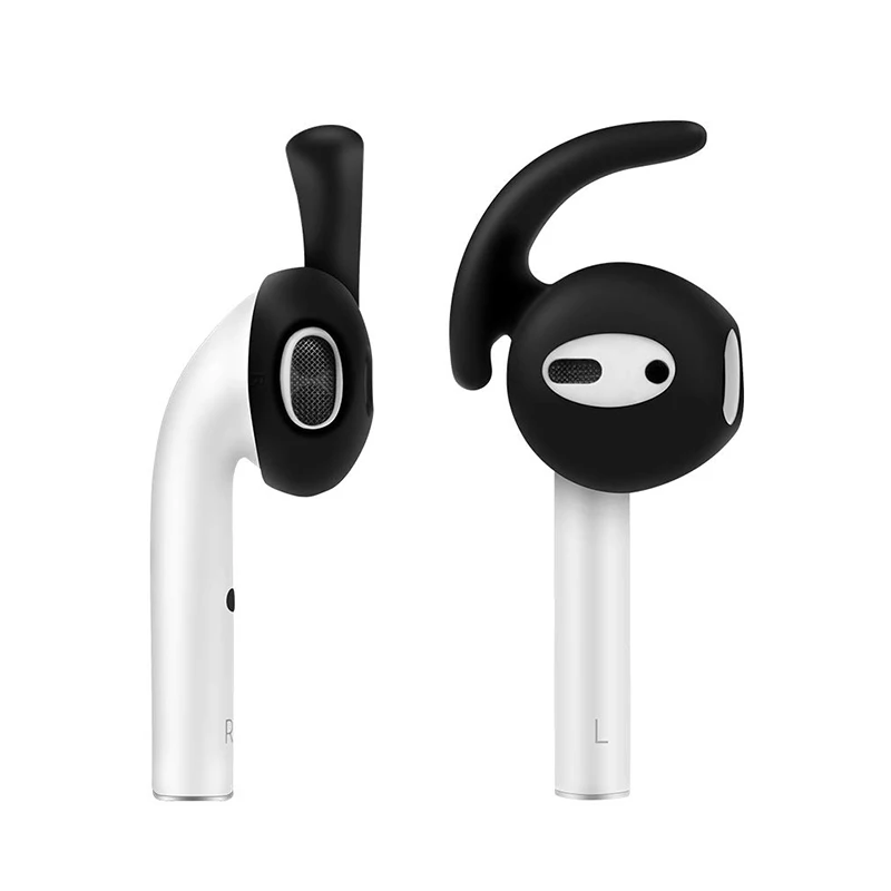 Сменный мягкий силиконовый Противоскользящий чехол для Apple AirPods 2 крючок