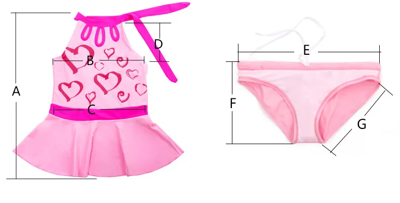 Бикини 2019 купальник для маленьких девочек пляжный костюм Детский комплект