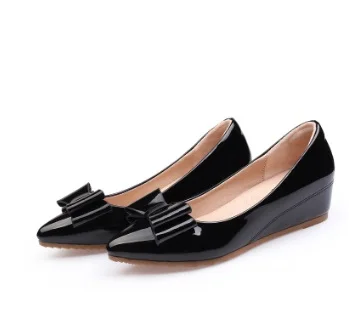 2018 латекс обувь для женщин Обувь из коровьей кожи Лакированная КОЖА Полусапоги с