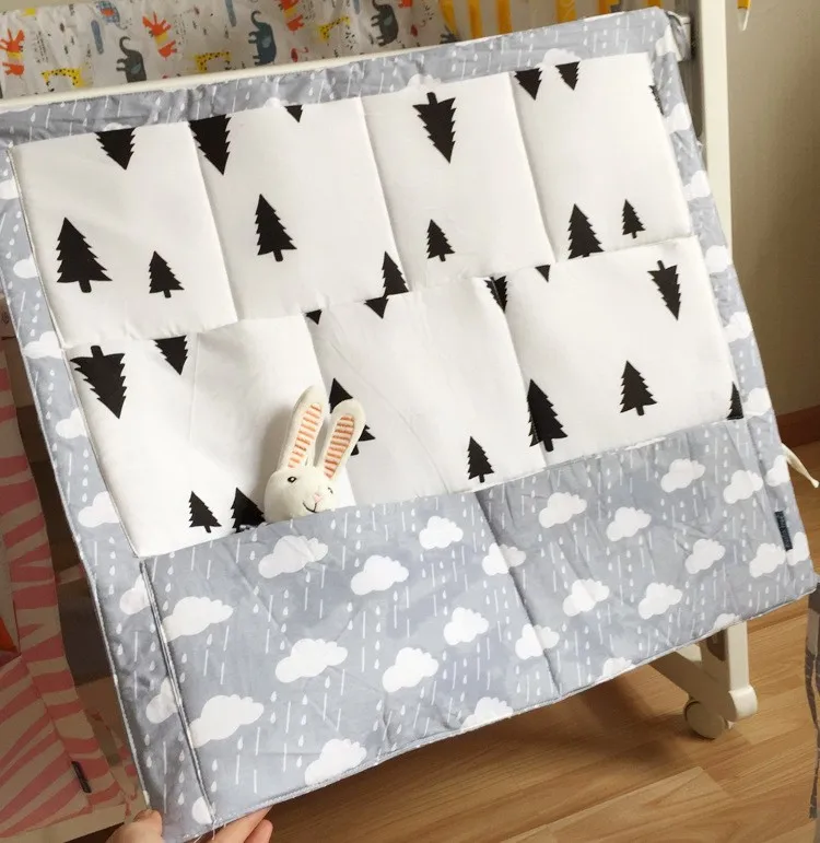 Baby Crib Pocket Storage Bumpers Clothes Stuffs Organizer Bags for Diapers Toys Changing Laundry Clothing |