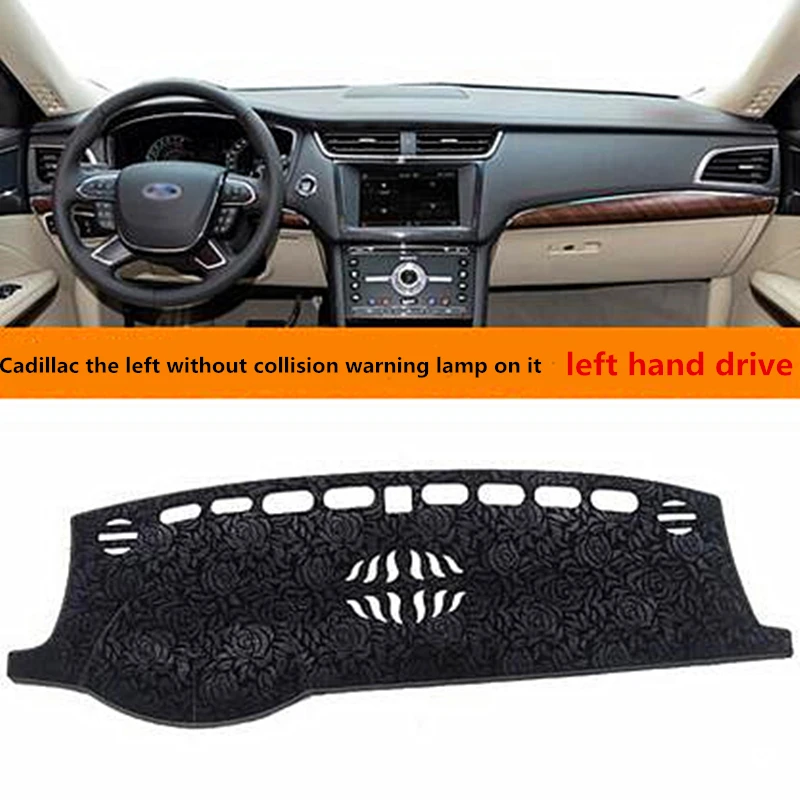 Taijs левый руль автомобиля приборной панели крышки колодки для Cadillac коврик |