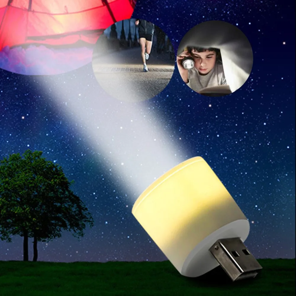 Портативный мини USB удобный мощный светодиодный фонарик перезаряжаемый