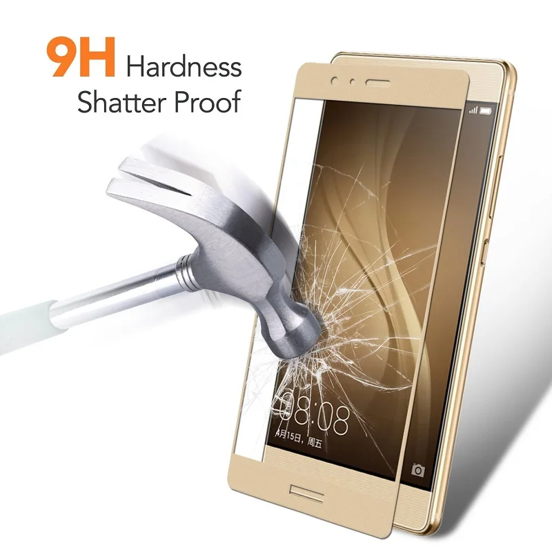 Bbsw для Huawei p9 2.5D полное покрытие 9 H закаленное Стекло Экран протектор Плёнки Ascend P9