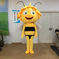 character maya bee mascot costume hot sale all kinds of bee costumes christmas party suit costume mascotte adulte fancy gifts