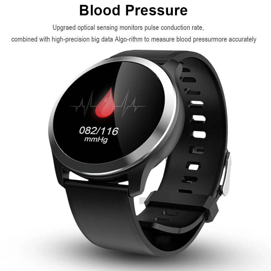 Vwar ECG PPG Смарт часы с монитором сердечного ритма шагомер IP68 Водонепроницаемые