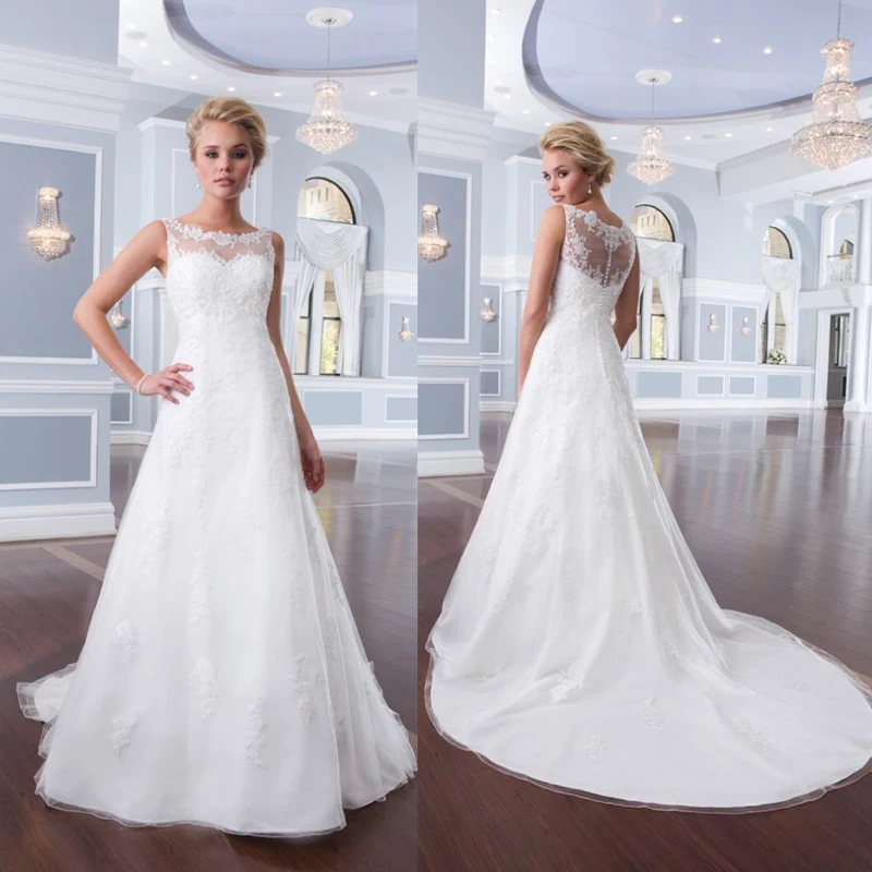 Dress 2015 Hot Sale Lace Gown A Line Appliques Scoop Short Cap Gowns DWT KOP|dress ball gown|gown hollywoodgown design |