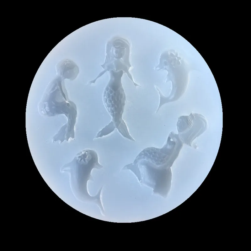 Новый зеркало Русалка Дельфин Dijiao УФ клей силиконовые формы аксессуары для