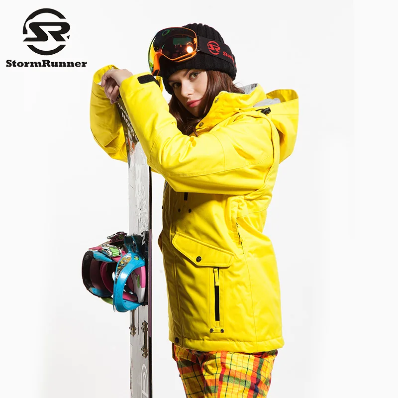 

Guarantee Authentic! Women's Ski Jackets Snowboard Clothing Winter Warm Thick Waterproof Breathable Ski Clothing Female