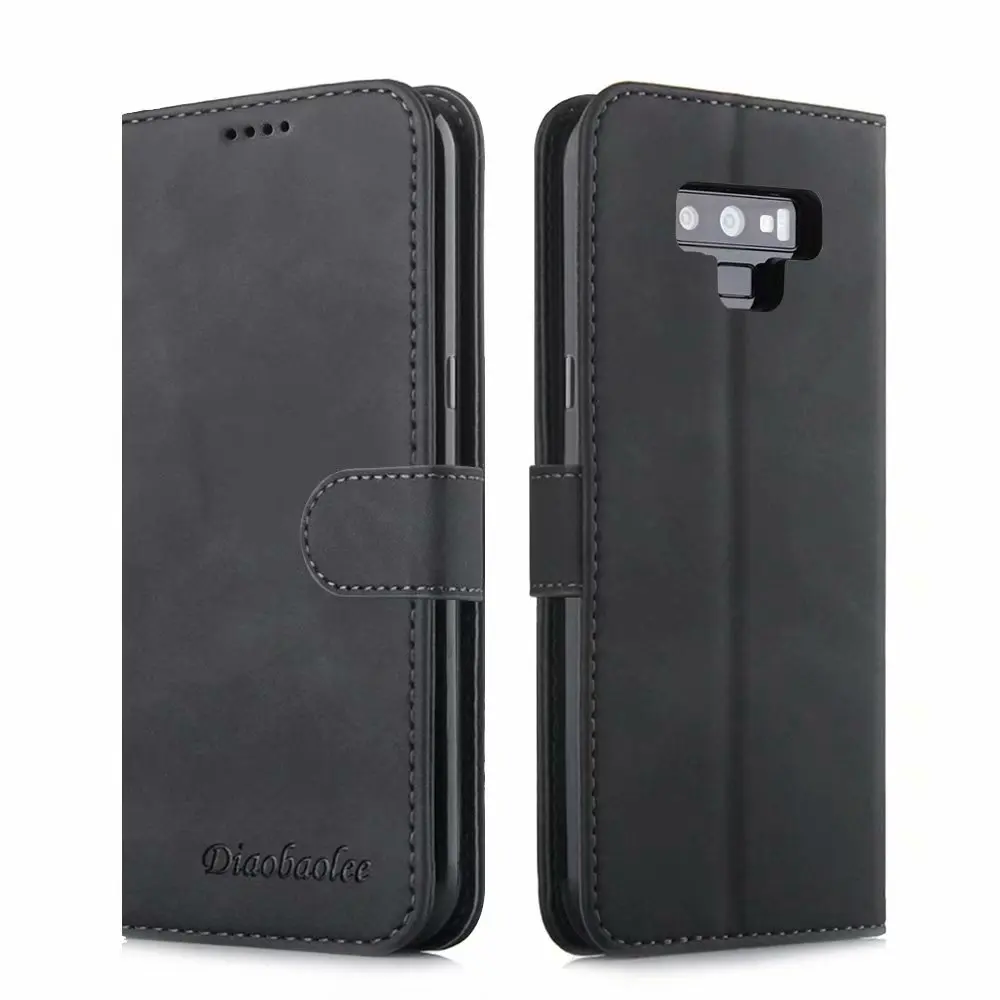 Кожаный чехол-книжка для samsung Samsun Galaxy Note 9, 8, Note8, с подставкой, чехол для телефона etui caso, чехол для S9, S8, S, 9 Plus, чехол