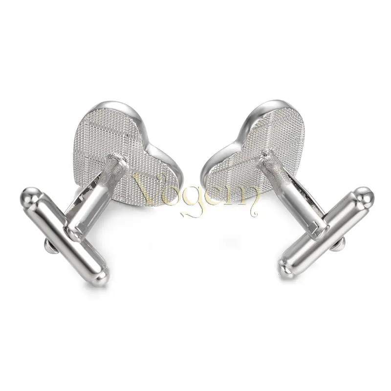 Vogem сердце Запонки серебро Цвет новинка Любовь запонки дизайнер бренда Lover