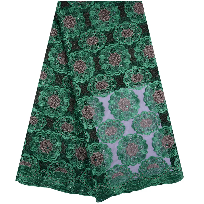 Африканская кружевная ткань 2019 высокого качества нигерийская с камнями вышивка