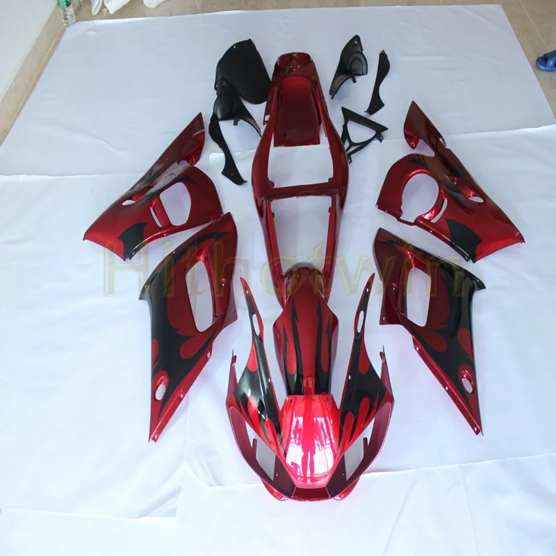 

Custom motorcycle article Plastic Bodywork Set for YZF R6 1998 1999 2000 2001 2002 YZF-R6 motor panels+Bolts+white ABS fairing