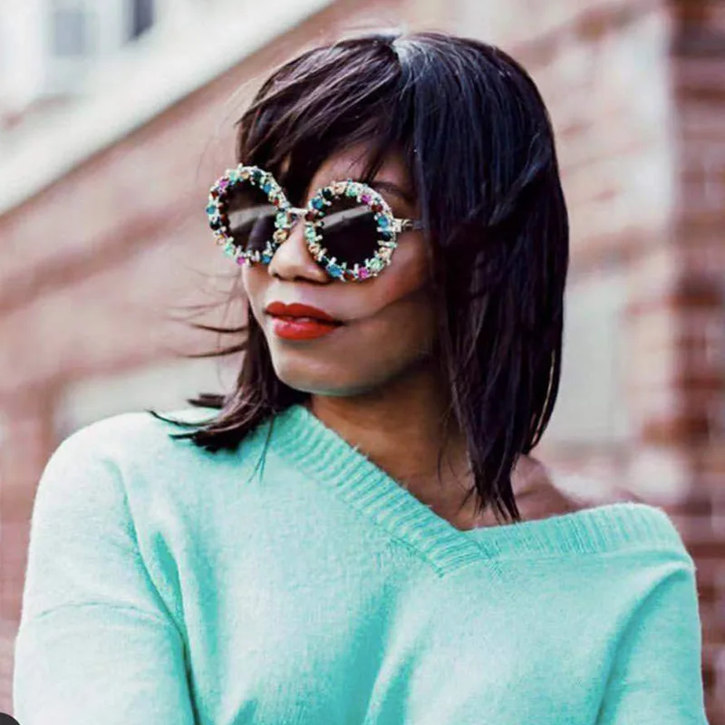 Женские/мужские солнцезащитные очки в металлической оправе цвет