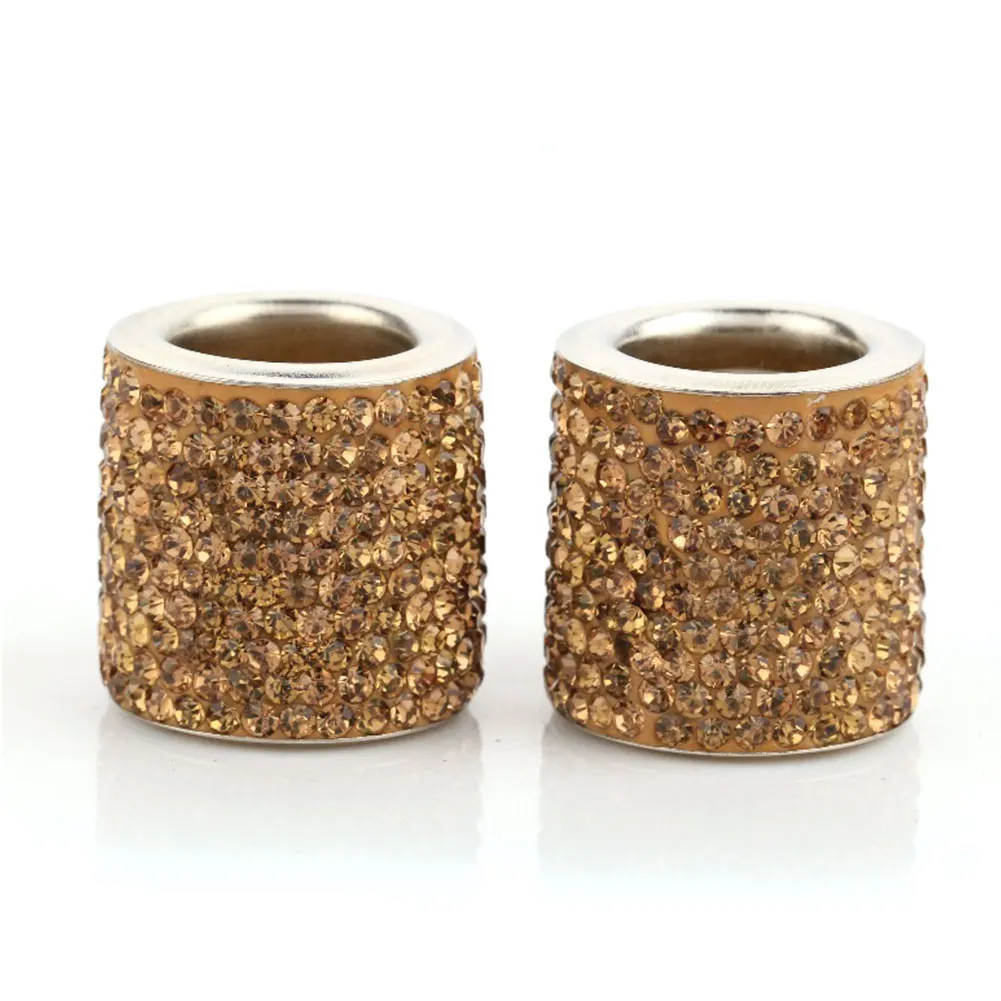 4 шт. стиль цилиндрический Универсальный Bling Кристалл литье аксессуары седло