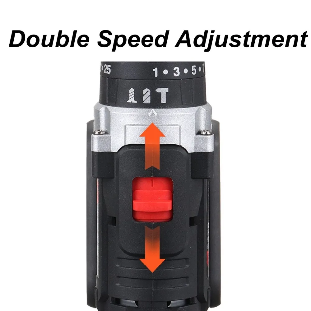 Электрическая аккумуляторная дрель 36 В с двойной регулировкой скорости