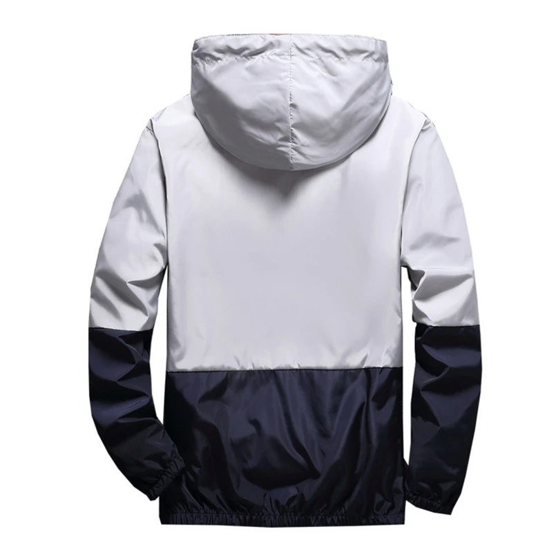 Мужская ветровка anorak водонепроницаемая куртка на молнии в стиле пэчворк
