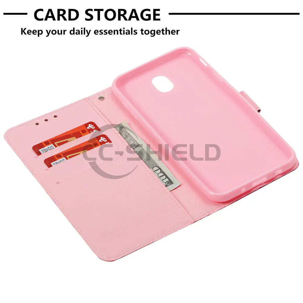 Flip Case for Samsung Galaxy J7 Pro 2017 SM J730 J730GM/DS Phone Leather Cover J 7 SM-J730GM/DS Cases | Мобильные телефоны и