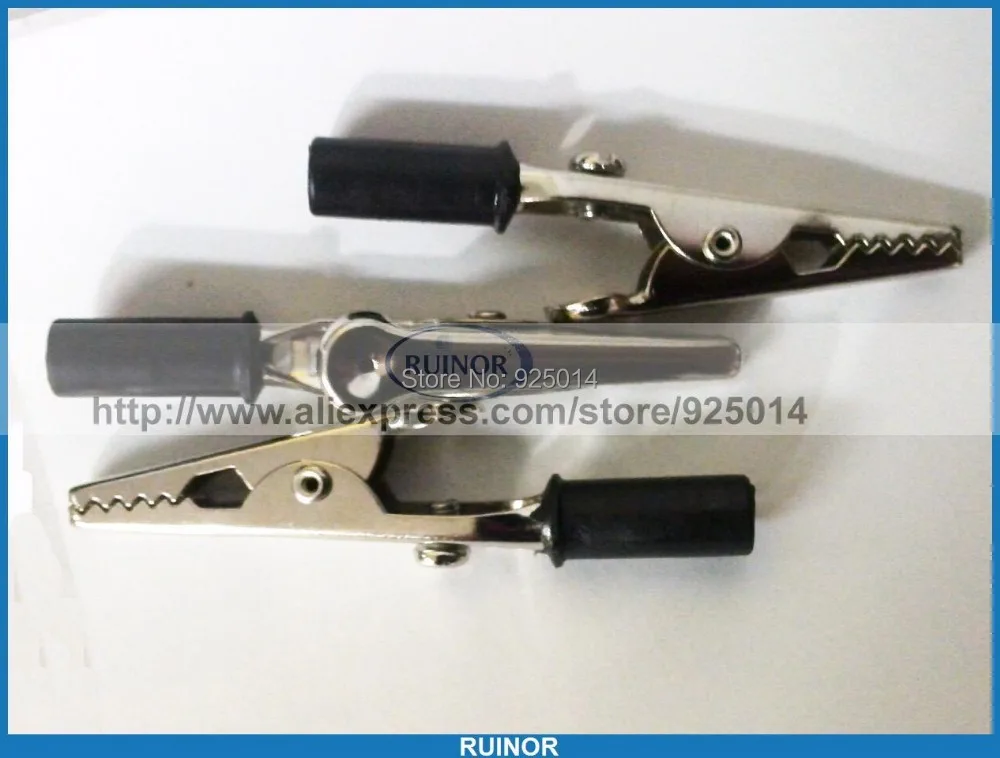 Пластиковый 55 мм тестовый крючок зажим крокодил с банановым гнездом печатная