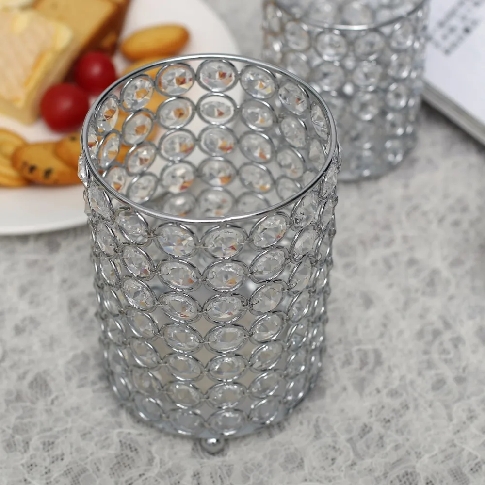 Стеклянные подсвечники для свечей винтажные хрустальные вазы свадебного стола