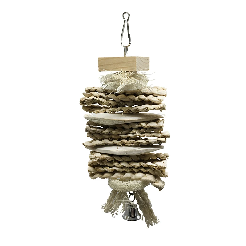 4 стиля Игрушки для Птиц Деревянная подвесная игрушка попугай здоровый укус