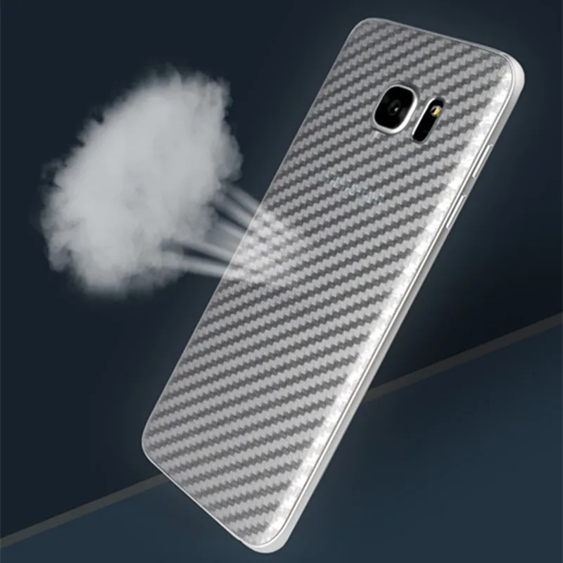 Для Galaxy S8 Plus 3D прозрачная защитная пленка из углеродного волокна для задней