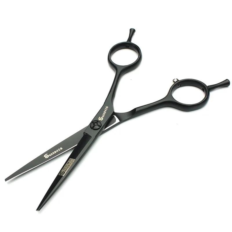 Black 5.5 inch hairdressing salon hairdresser special hair scissors high quality cutting + thinning | Красота и здоровье