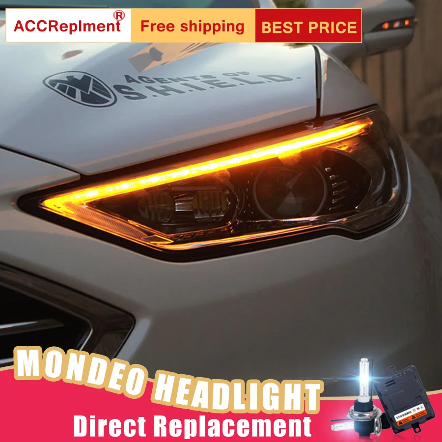 2 шт. светодиодный ные фары для Ford Fusion Mondeo 17-19 Автомобильные ангельские глазки