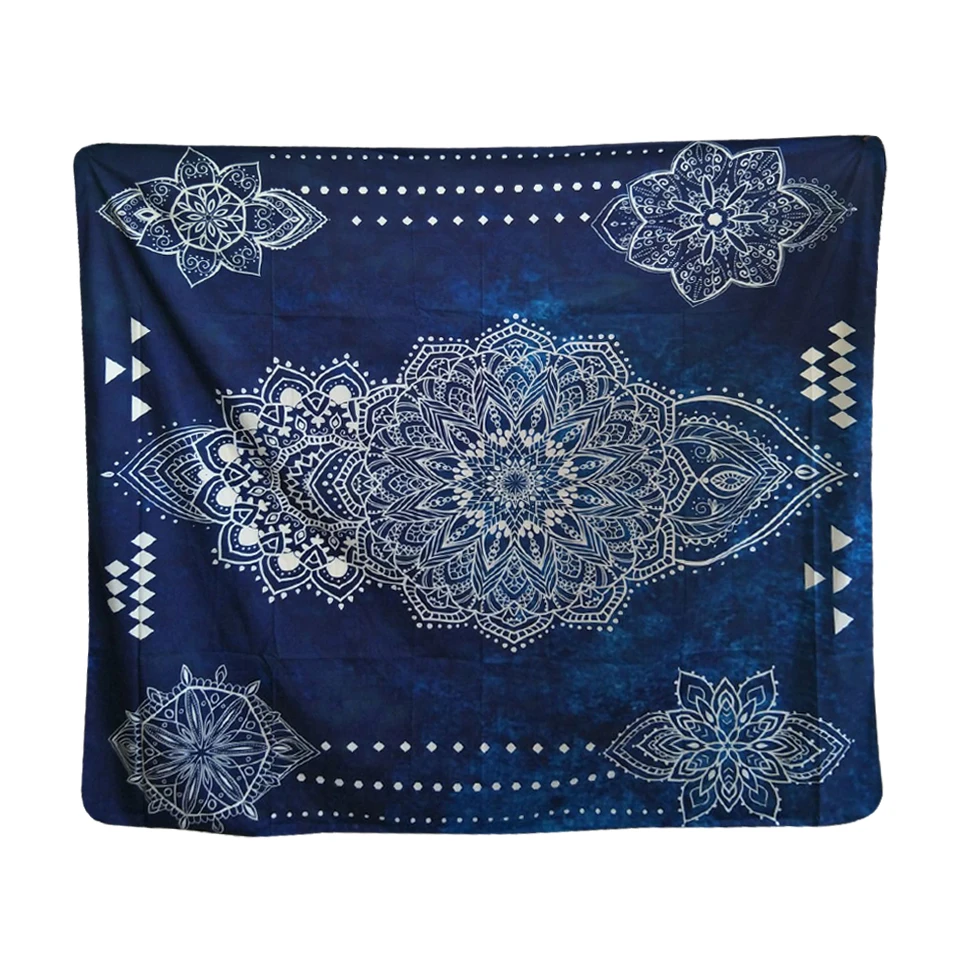 Пейсли Лотос слон розовая Мандала Ганеша чакр мягкий полиэстер гобелен в