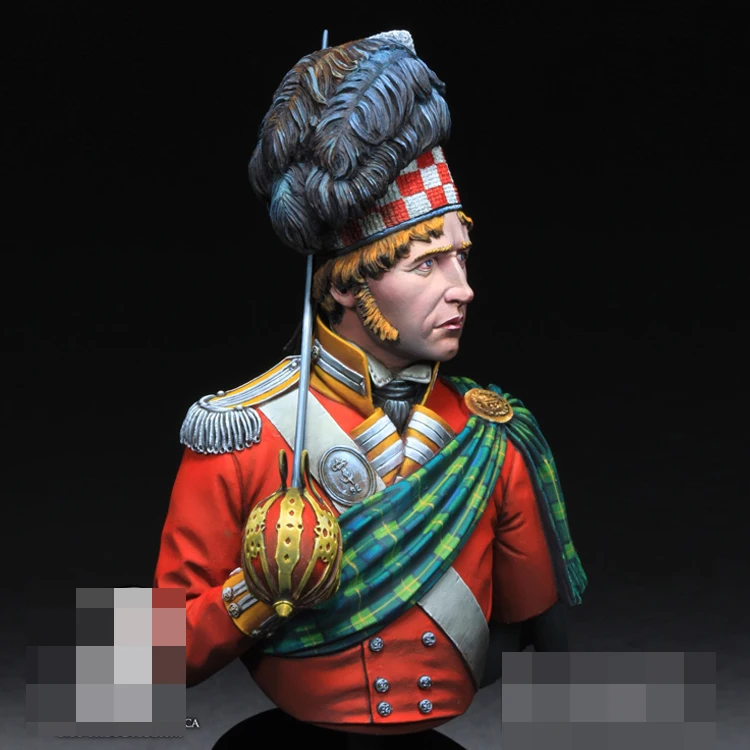 1/10 92nd полк ног Гордон хайландерс Ватерлоо 1815 Смола Модель бюст GK несобранный и