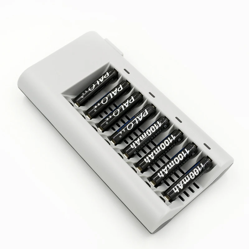 Батарея Зарядное устройство 8 слотов для AA/AAA Ni-MH/Ni-Cd Батареи интеллектуальные