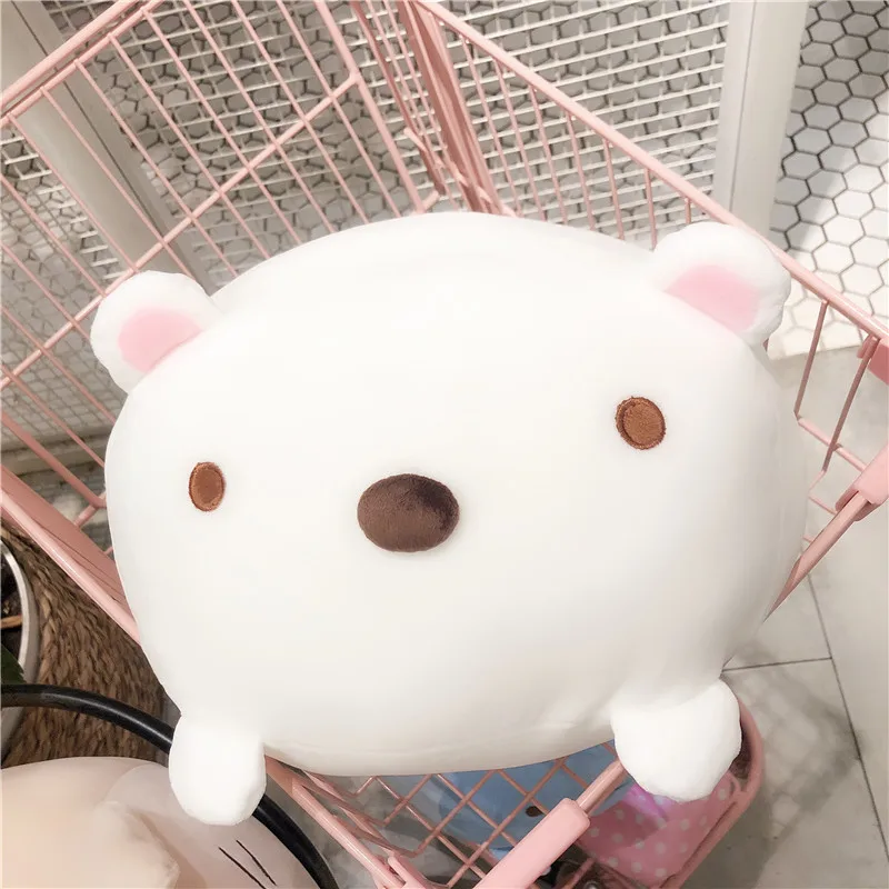 Белый Большой размер, высокое качество, Sumikko Gurashi San-X уголок, био игрушка, милые куклы для детей, мягкий пуховик, хлопок, детские животные, домашний декор - Цвет: Белый