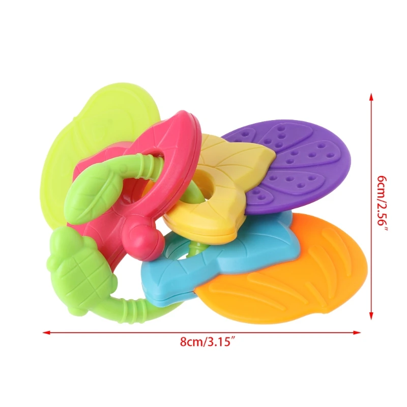 

2019 New 1pc Baby Teether Fruit Shape Silicone Safe Teether Infants Chew Toys Pacifier Gifts Baby Care