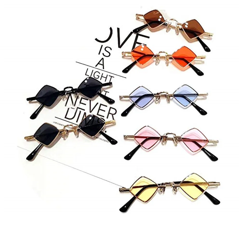 Женские и мужские круглые солнцезащитные очки в ретро стиле маленькие овальные