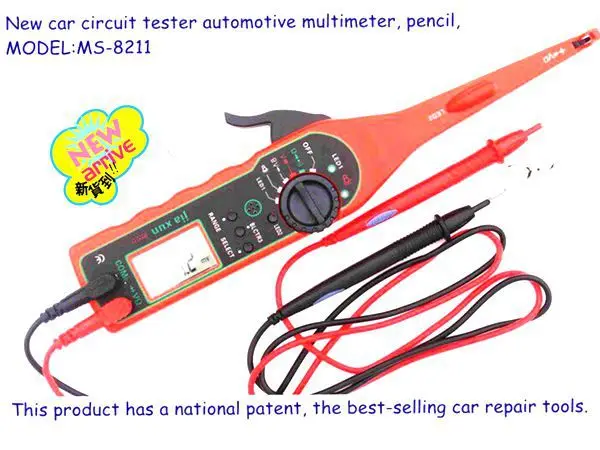 Новый тестер цепи автомобиля автомобильный цифровой мультиметр карандаш