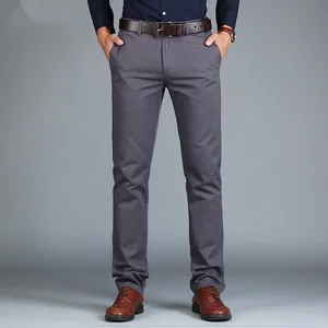 Мужские прямые свободные брюки Vomint, повседневные хлопковые брюки большого размера, деловой костюм, зеленые, коричневые, серые, 2019