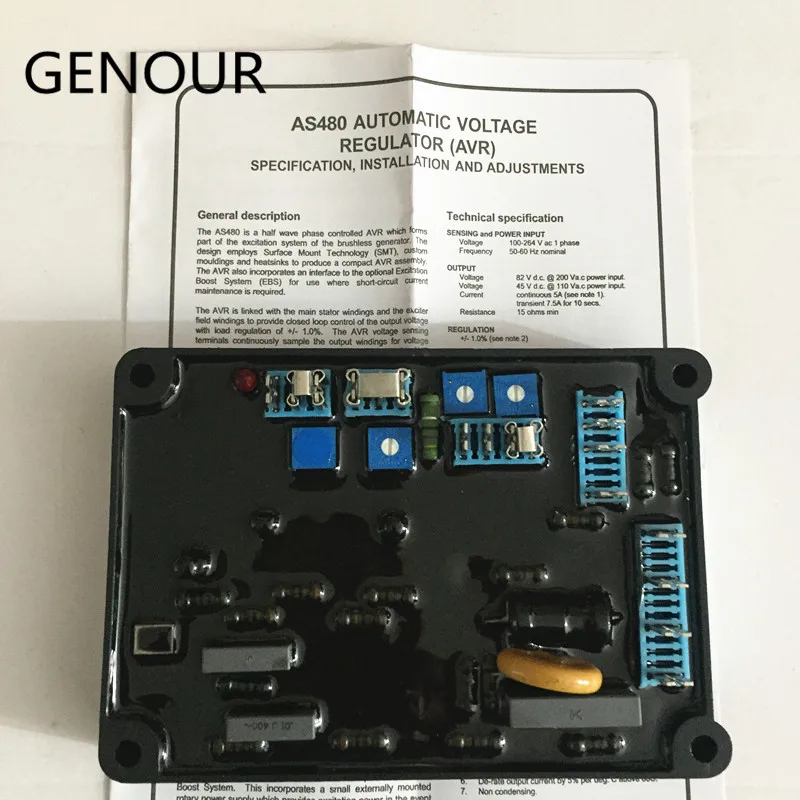 AS480 AVR для бесщеточного генератора переменного тока высококачественный