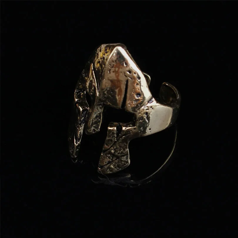 2017 Fashion Jewelry Viking Vintage Adjustable Spartan Mask Helmet Ring Kask Halka Erkekler Stainless Steel Rings For Women Men | Украшения