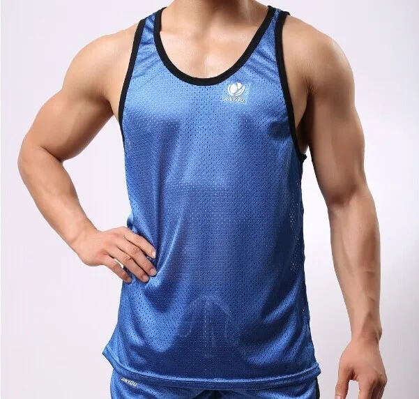 Повседневная топы хлопок крытый жилет мода рубашка без рукавов синглетный