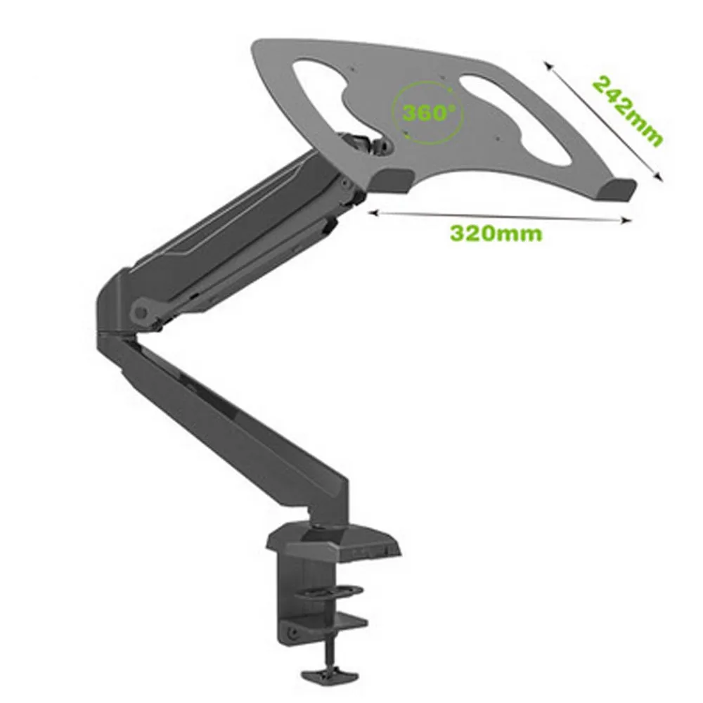 Настольный 17 дюймовый держатель для ноутбука с полным движением кронштейн
