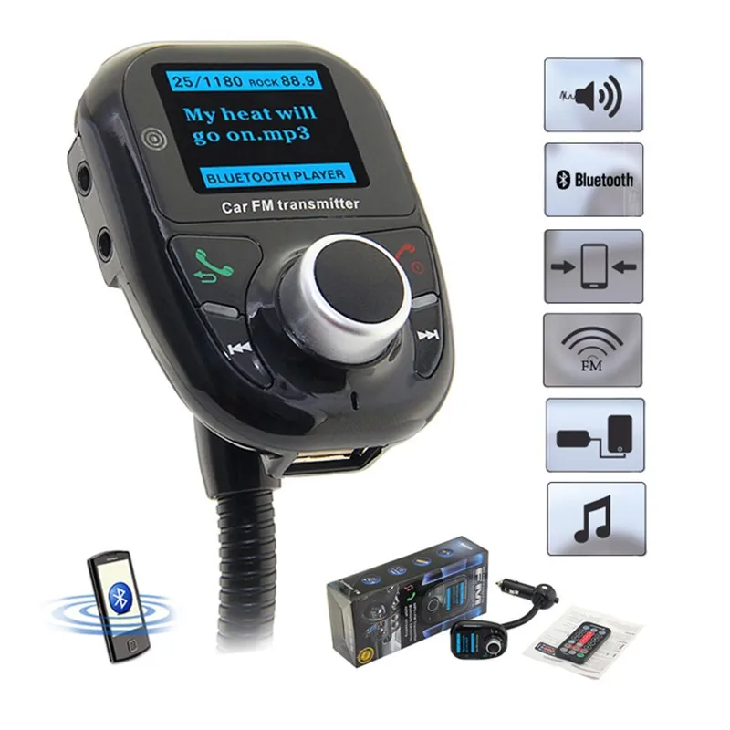 Новый SIYAA Bluetooth Handsfree fm передатчик Car Kit MP3 музыкальный плеер Радио адаптер с