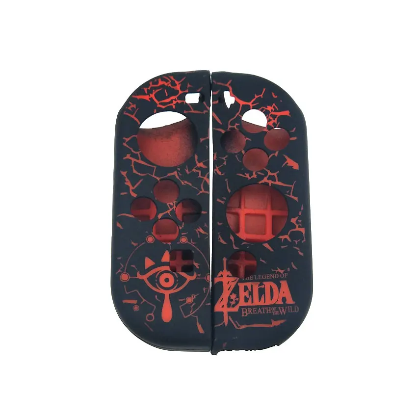 D 1 комплект, мягкий силиконовый защитный чехол Joy con+ 4 шт., джойстик, колпачки, крышка для Kind Switch NS Joy-Con - Цвет: D