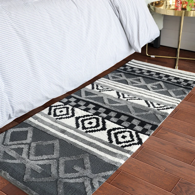 

60*150 CM Long Carpets For Bedroom Living Room Rugs And Carpets Soft Polyester Bedside Area Kitchen Mat/Bath Mat