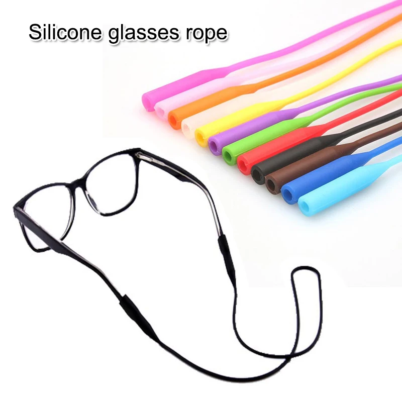 

New Arrival Hot Sale 56cm Silicone Glasses Chain Strap Cable Holder Neck Lanyard Cord For Reading Glasses Keeper Colorful DSA