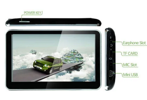 5 inch Car GPS Navigator with Bluetooth&ampAV IN internal 4GB load 3D Map | Vehicle