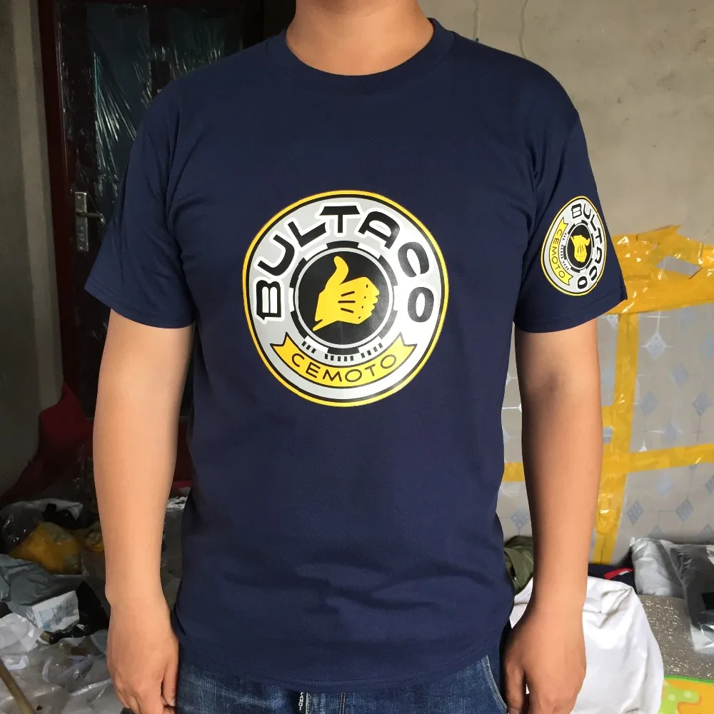 2018 HOT Bultaco Spain Motorcycle Logo T-shirt 15colour | Мужская одежда