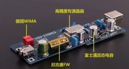 PCM2706+ ES9023 уровень температуры аудио DAC декодер звуковой карты готовой продукции с OTG
